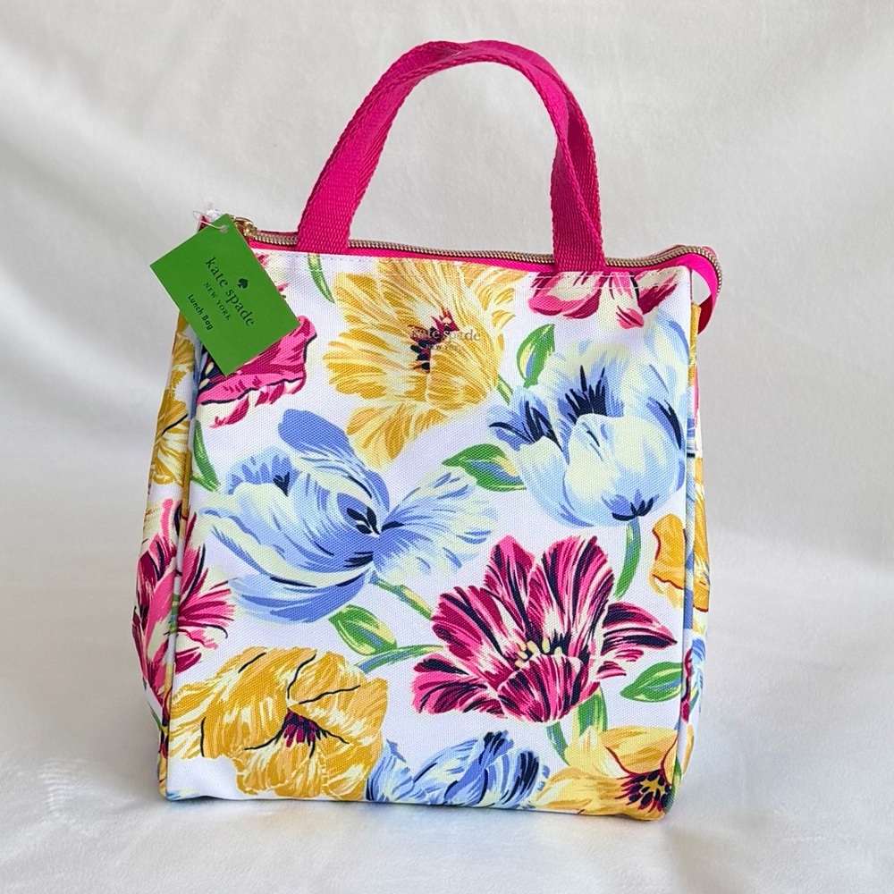 Kate Spade Floral Lunch Tote Cooler Bag w/Food Storage